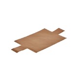 Lot de deux feuilles de cuisson pour moule a pate en croute pliable a charnieres