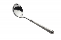 Louche a creme CABLE haut argentee