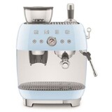 Machine a cafe combinee avec expresso broyeur Vintage Annees 50 Bleu Azur