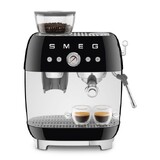 Machine a cafe combinee avec expresso broyeur Vintage Annees 50 Noir