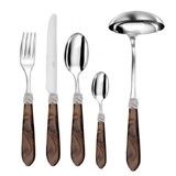 Menagere de 49 pieces Diana marron sans ecrin