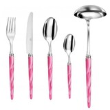 Menagere de 49 pieces Tang fuchsia sans ecrin