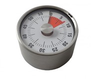 Minuteur mecanique inox-aimant-60minutes