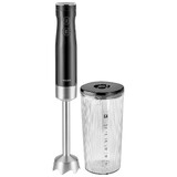 Mixeur plongeant Noir avec gobelet 600 ml et couvercle sous vide ENFINIGY