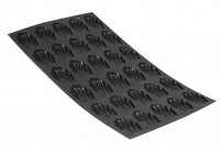 Plaque souple antiadhesive de 30 mini-madeleines Moulflex noir