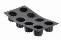 Plaque souple antiadhesive de  8 canneles GM Moulflex noir