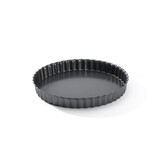 Moule a tarte cannelee droite demontable en acier antiadhesif o 20 cm