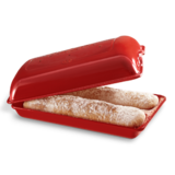 Moule Ciabatta en ceramique39x23 cm Rouge Grand Cru