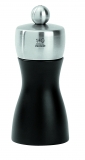 Moulin a poivre manuel Tahiti en bois de hetre Noir Mat et inox 12 cm