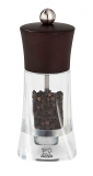 Moulin a Poivre Manuel 14 cm en Acrylique et Bois Chocolat OLERON