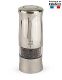 Moulin a poivre electrique Zeli Chrome mat 14 cm