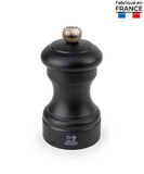 Moulin a Sel Manuel 10 cm en Bois Noir Mat BISTRO