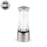 Moulin a Sel Manuel 16 cm en Acrylique Transparent / Inox DAMAN Mecanisme Zirlio