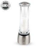 Moulin a Sel Manuel 21 cm en Acrylique Transparent / Inox DAMAN Mecanisme Zirlio