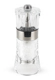 Moulin a Sel Manuel 14 cm en Acrylique Transparent / Inox OSLO