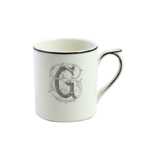 Mug E FILET MANGANESE MONOGRAMME