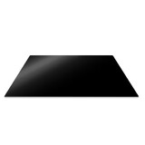 Planche de protection en verre trempe noir - 57 x 50 cm