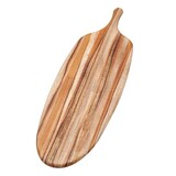 Planche en teck de service CANOE Longue epaisseur 1,3 cm - 67 x 21,5 cm