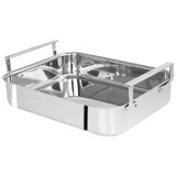 Plat a Four Roaster a 2 anses larges en inox Multiply sans accessoire 38x 33,5 cm
