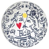 Grand plat "L'amour est fragile" Collection L'Archipel Sentimental par Jean-Char