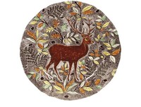 Plat rond plat Cerf RAMBOUILLET