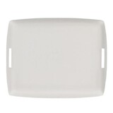 Plateau Acrylique 19 x 13 cm Lin Blanc