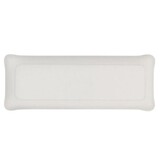 Plateau Acrylique 37 x 13 cm Lin Blanc