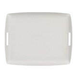 Plateau Acrylique 54 X 43 cm avec anses interieures Lin Blanc