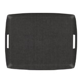 Plateau Acrylique 54 X 43 cm avec anses interieures Lin Gris