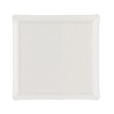 Plateau Acrylique Carre 36 x 36 cm Lin Blanc