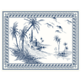 Plateau Acrylique Petit Modele 37x28cm Les Depareillees Bleu