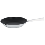 Poele 28 Cm Mutine Fixe Exceliss - Poignee Bakelite Blanche