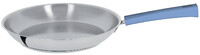 Poele 28 cm Poignee Bleu Lavande Inox Mutine Fixe