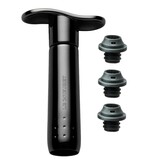 Pompe a vin Noire avec 3 bouchons WA 137