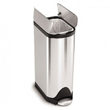 Poubelle papillon a pedale 30 Litres en acier brosse (Sacs H)