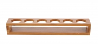 Presentoir droit bambou pour verrines 334006/334005/334008  L 35.5 cm x l 6 cm x