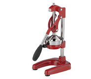 Presse agrumes de barman rouge a poignee 43 cm