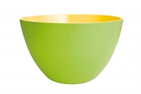 Saladier DUO 18 cm vert exterieur / jaune interieurZak ! Designs