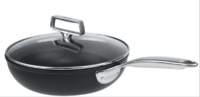 Sauteuse 24 cm Castelpro fixe ultralu IND. revetue Exceliss + couv verre