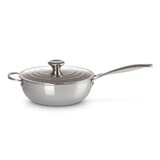 Sauteuse Chef 24 cm Inox Signature Antiadherent avec poignee et couvercle