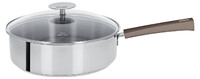 Sauteuse 24 cm Poignee Taupe Inox Mutine Fixe