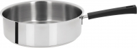 Sauteuse 24 cm Poignee Noire Inox Mutine Fixe
