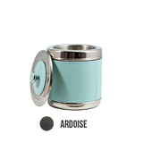 Seau a glace revetement vachette imprimee - ardoise, S