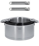 Serie de 4 Casseroles Amovibles de 14 a 20 cm Strate a fond enveloppant + 2 Poig