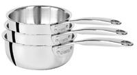 Serie de 3 casseroles 16 a 20 cm CastelPro Poignee Fixe