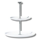 serviteur a 2 etages d. 21 cm, 26,5 cm, h. 23,5 cm