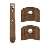 Set 1 Poignee Et 2 Anses Amovible Casteline Bois Noyer