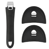 Set compose dune poignee et de deux anses Mutine 02 amovible coloris noir