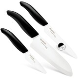 Set chef 3 couteaux grand santoku 16 cm, micro-dentures 12,5 cm et office 7,5 cm