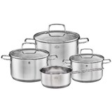 Set d`ustensiles de cuisson Basic Line 4 pieces acier inoxydable